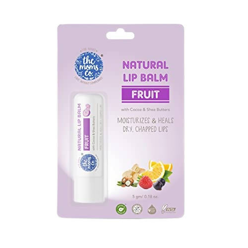 The Moms Co Natural Fruit Lip Balm | Grocsy