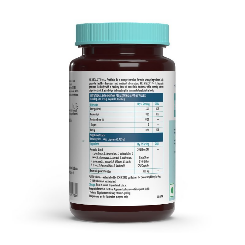 HK Vitals Pre and Probiotics Capsules | Grocsy