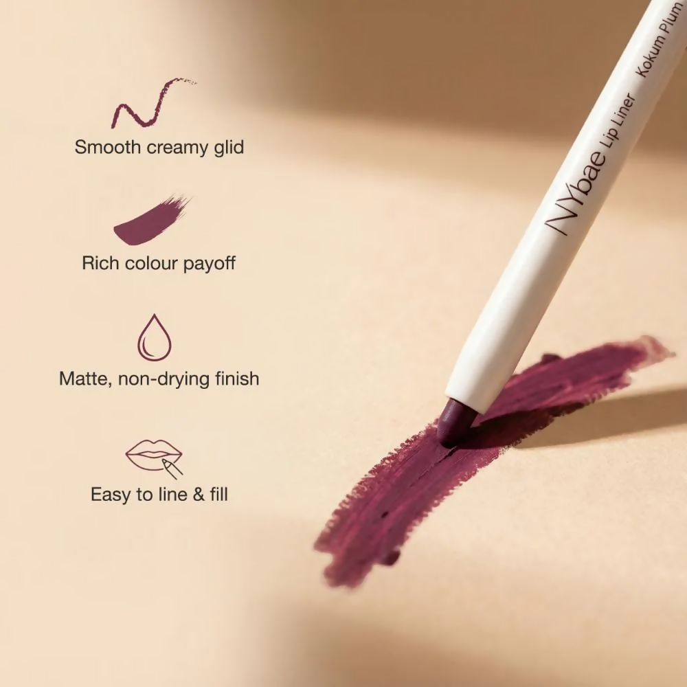 NY Bae 2-in-1 Lip Liner & Lip Colour - Kokum Plum | Grocsy