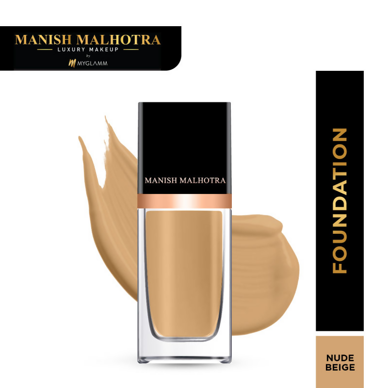 MyGlamm Manish Malhotra Beauty Skin Awakening Foundation - Nude Beige | Grocsy