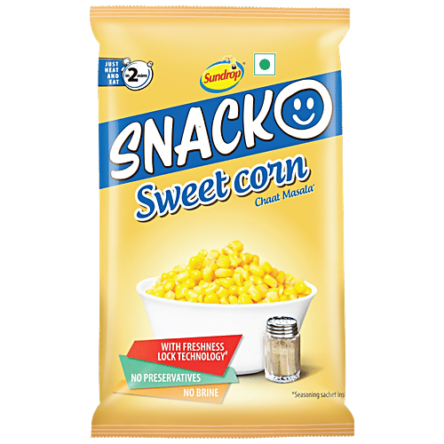 Sundrop Snacko Chaat Masala Sweet Corn | Grocsy