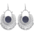 MS Fashion India Oxidized Silver Earrings German Silver Traditional Drops And Danglers | Grocsy