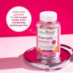Neuherbs Glow Skin Gummies (No Added Sugar) - Orange Flavor | Grocsy