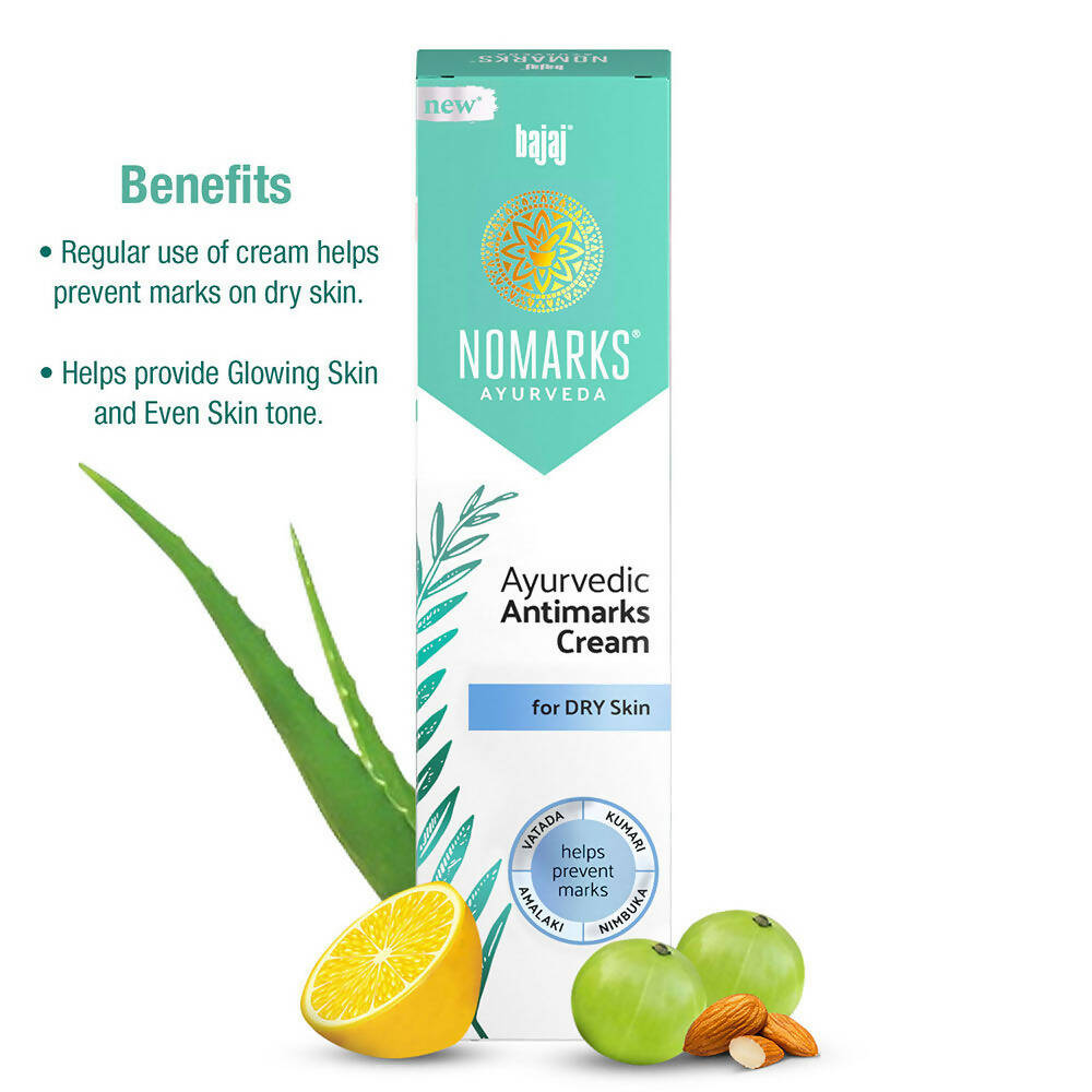 Bajaj Nomarks Ayurvedic Antimarks Cream For Dry Skin | Grocsy