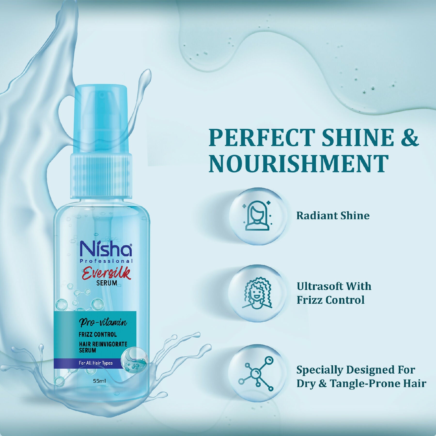Nisha Hair Serum Eversilk Pro-Vitamin Serum | Grocsy