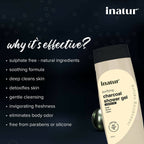 Inatur Charcoal Shower Gel | Grocsy