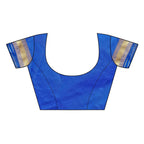 Vamika Banarasi Jaquard Blue Weaving Saree | Grocsy