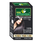 VedicAyurveda Natural Pure Henna Based Hair Color - Natural Black | Grocsy