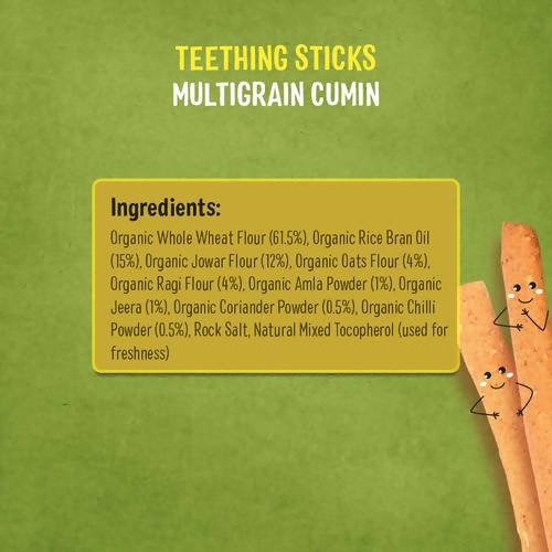 Timios Multigrain Cumin Teething Sticks For Toddlers | Grocsy