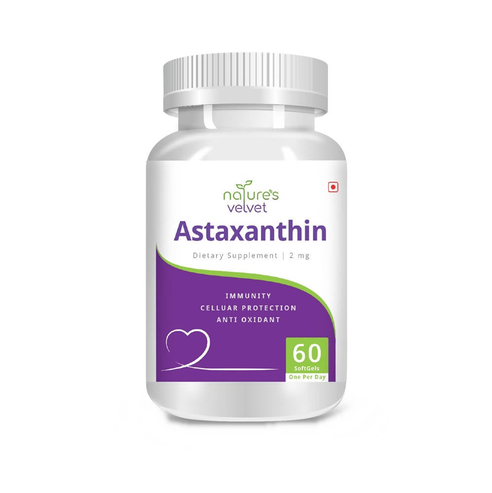 Nature's Velvet Astaxanthin Softgels | Grocsy