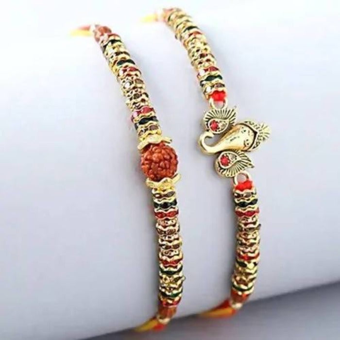 Shree Rakhi Set and Fruit N Nut Chocolates | Grocsy
