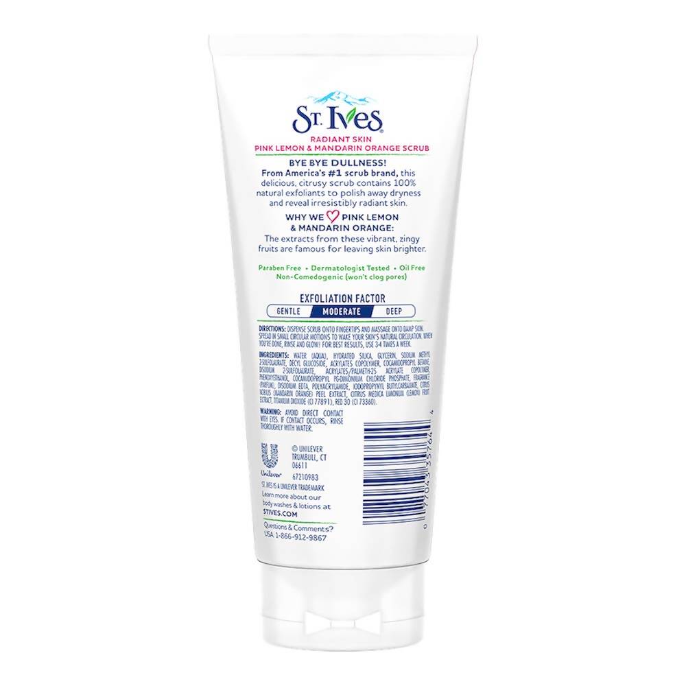 St. Ives Radiant Skin Pink Lemon and Mandarin Orange Scrub | Grocsy