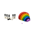 Matoyi Penguin Bowling Pin & Rainbow Stacker Combo | Grocsy