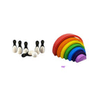 Matoyi Penguin Bowling Pin & Rainbow Stacker Combo | Grocsy