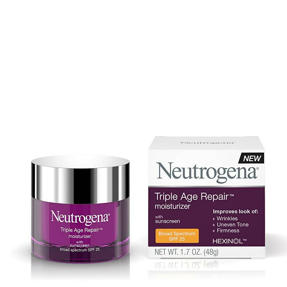 Neutrogena Triple Age Repair Anti Wrinkle Daily Facial Moisturizer With Spf 25 | Grocsy