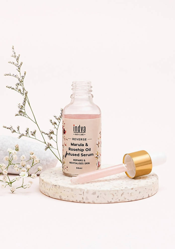 Indya Marula & Rosehip Oil Infused Serum | Grocsy