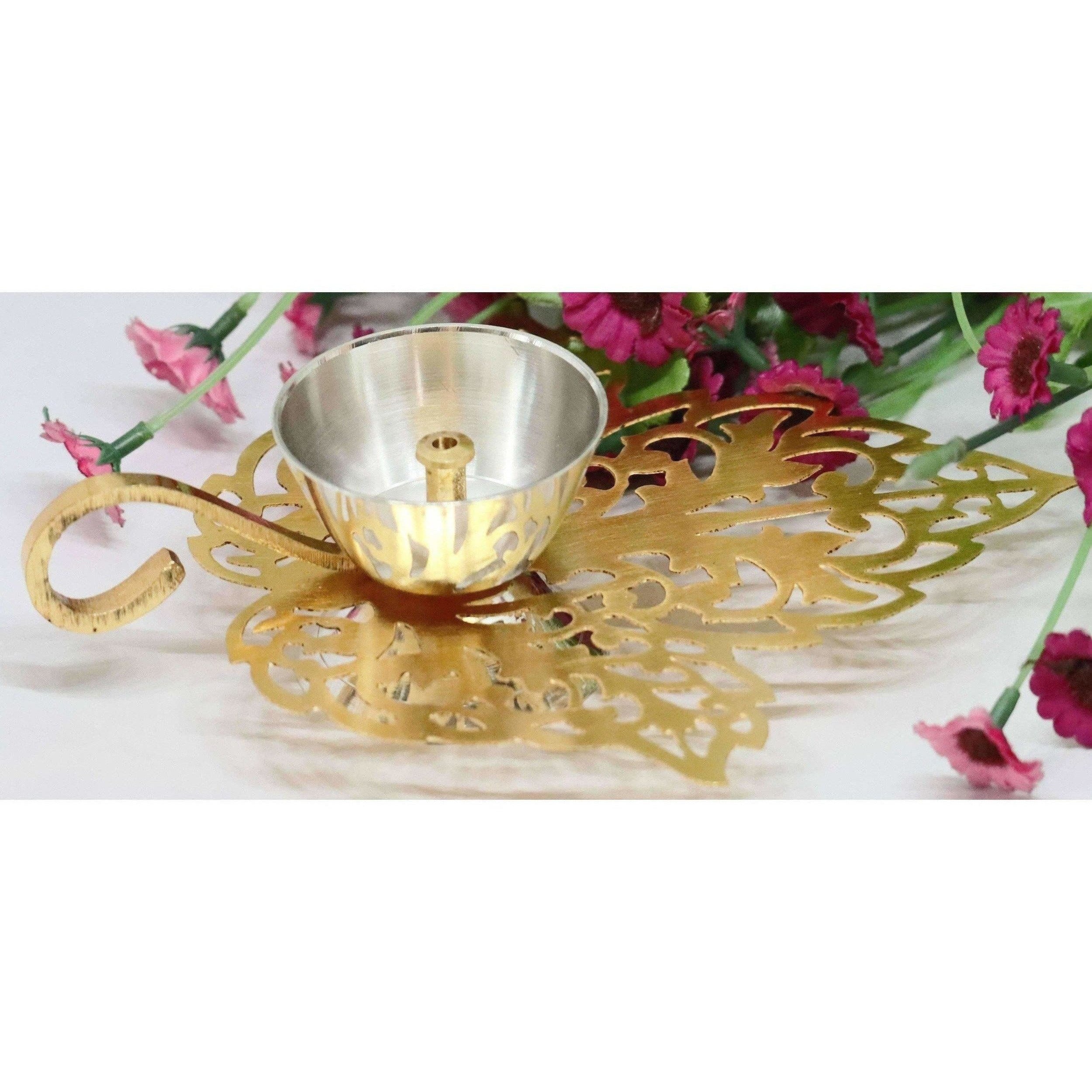 Chahat Premium Living Brass Saw Leaf Deep | Grocsy