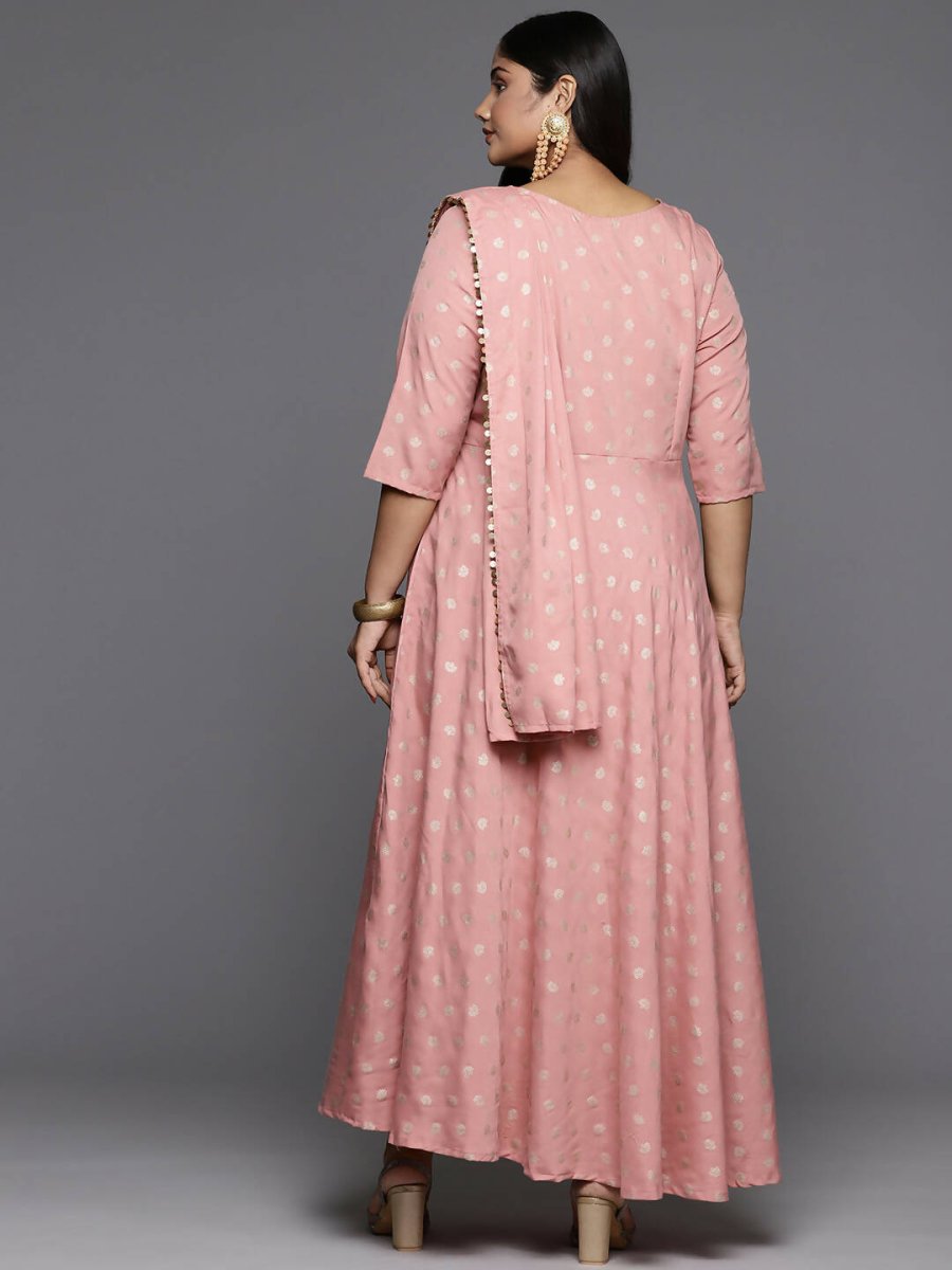 Ahalyaa Women's Traditional wear Ethnic Dress - Pink | Grocsy