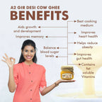 Nutriorg Desi Gir Cow Ghee | Organic Ghee From Desi Gir Cow | Homemade Cow Ghee | Grocsy
