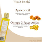 The Pure Story Natural Cold Pressed Apricot Hair Oil | Grocsy