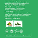 Laurik Plant Based Zinc And Vitamin C Tablets | Supplements Help Iron Absorption And Immune Support For Men And Women | Grocsy