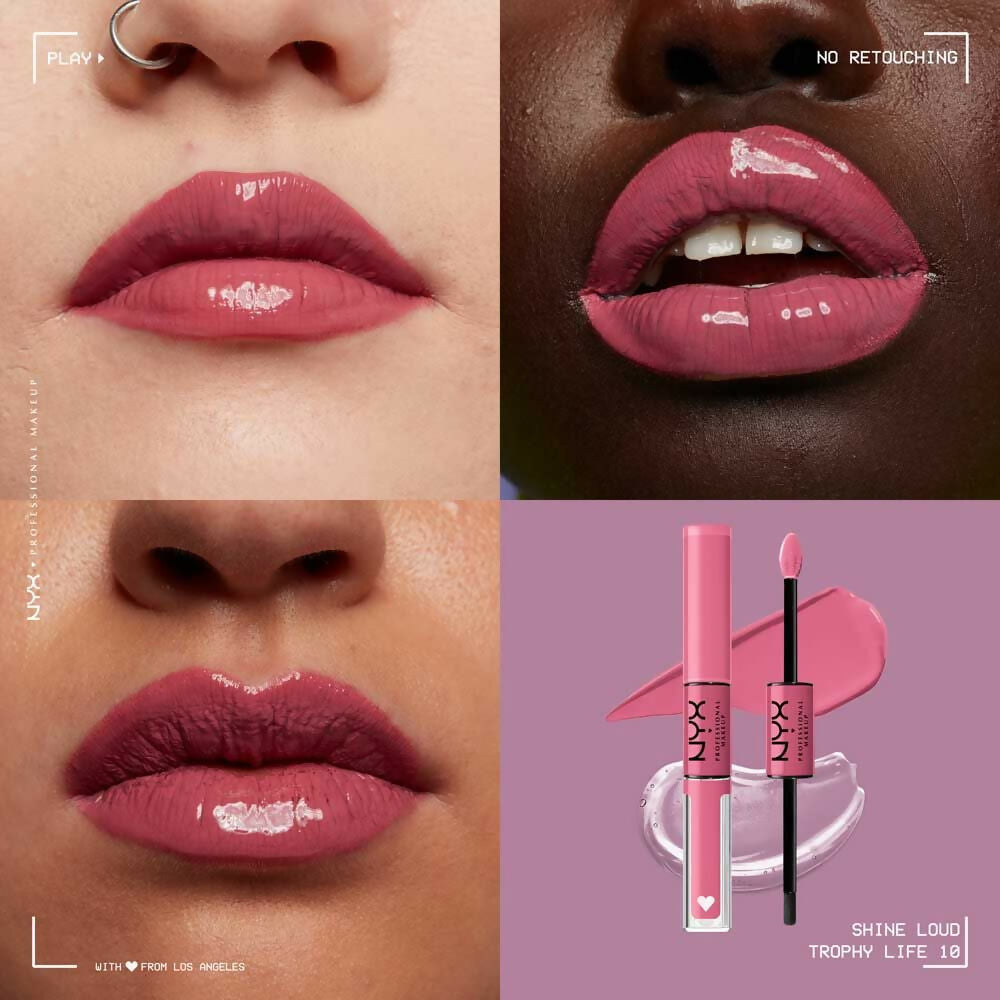 NYX Professional Makeup Shine Loud High Shine Lip Color and Gloss - Trophy Life | Grocsy