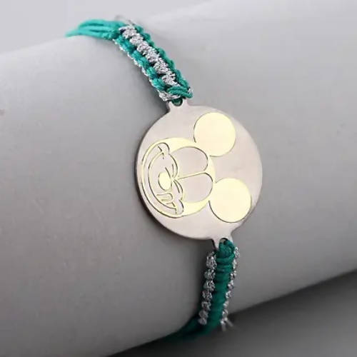 Cute Mickey Metal Rakhi & Five Star Chocolates | Grocsy