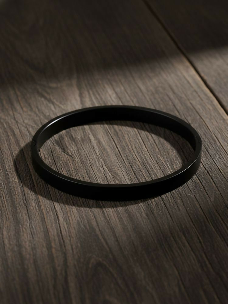 NVR Men Black Kada Bracelet | Grocsy