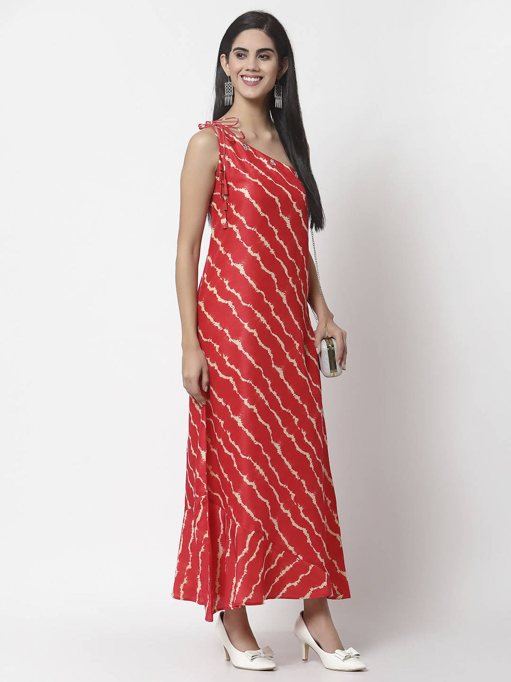 Myshka Women's Silk Blend Printed Sleeveless Dress | Grocsy