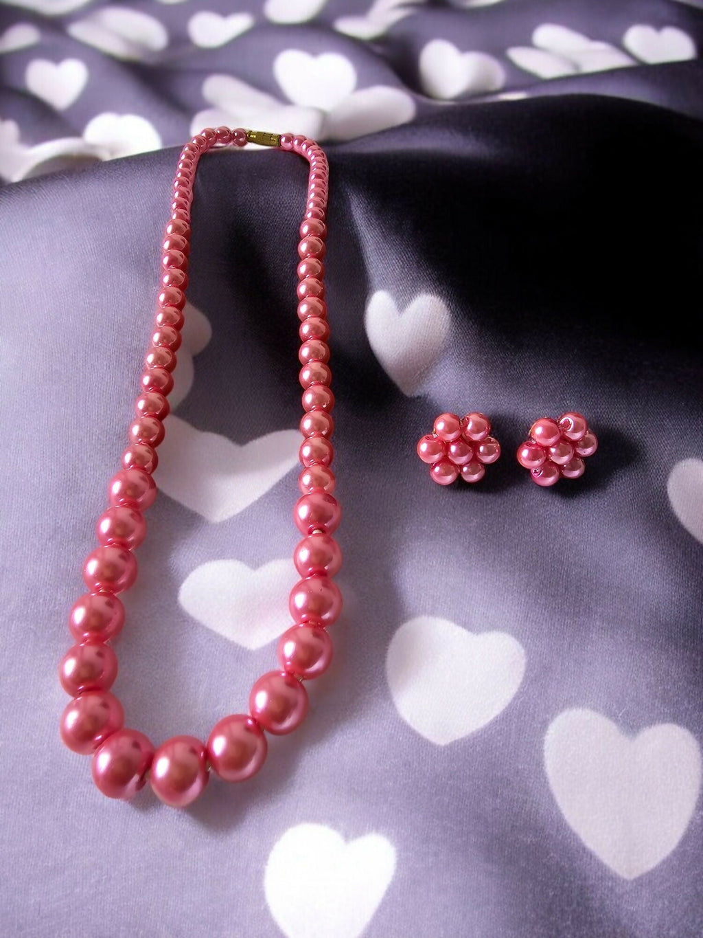 Inhanns Spectrum Everyday Pearl Sets - Single Strand - Pink | Grocsy