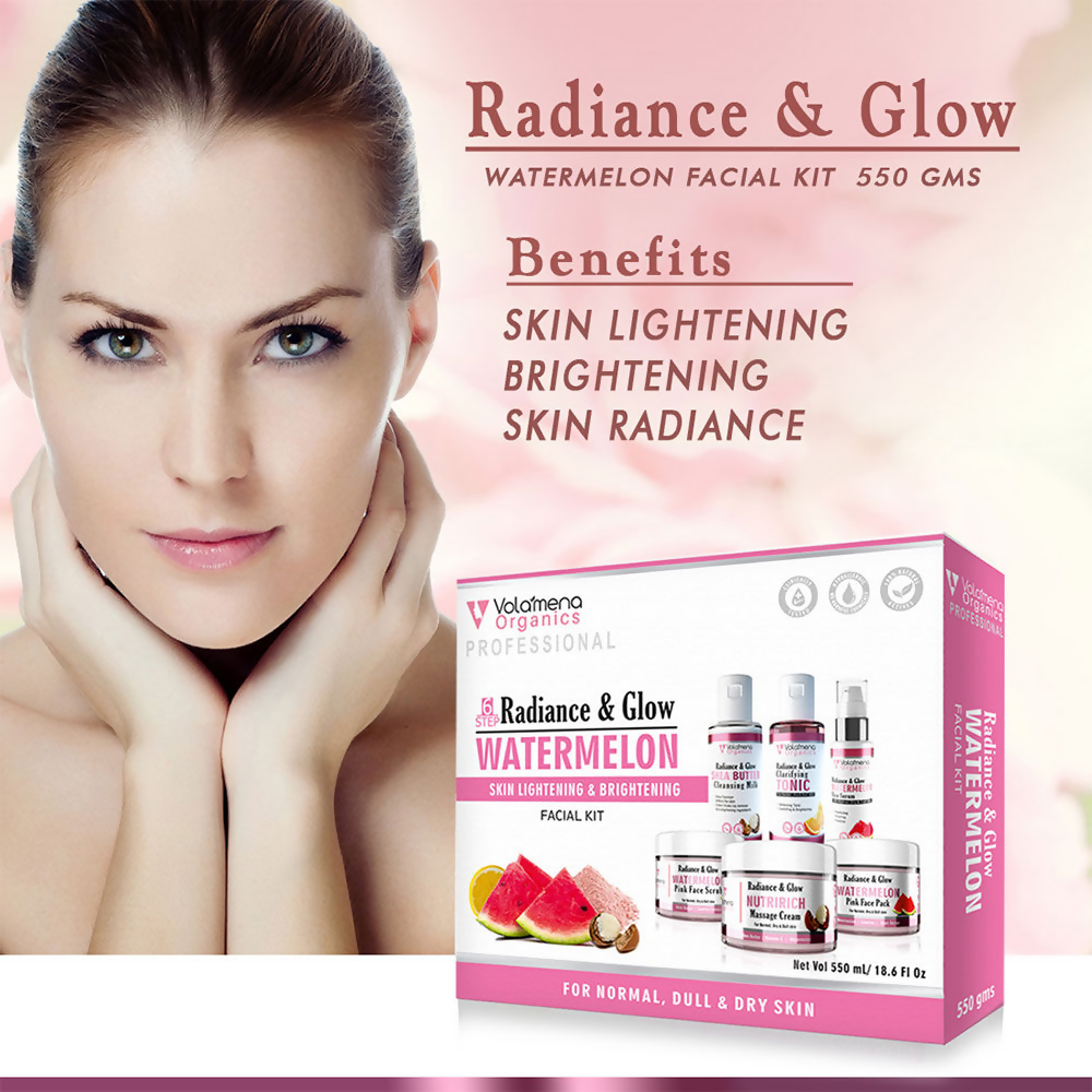 Volamena Radiance & Glow Watermelon Facial Kit | Grocsy