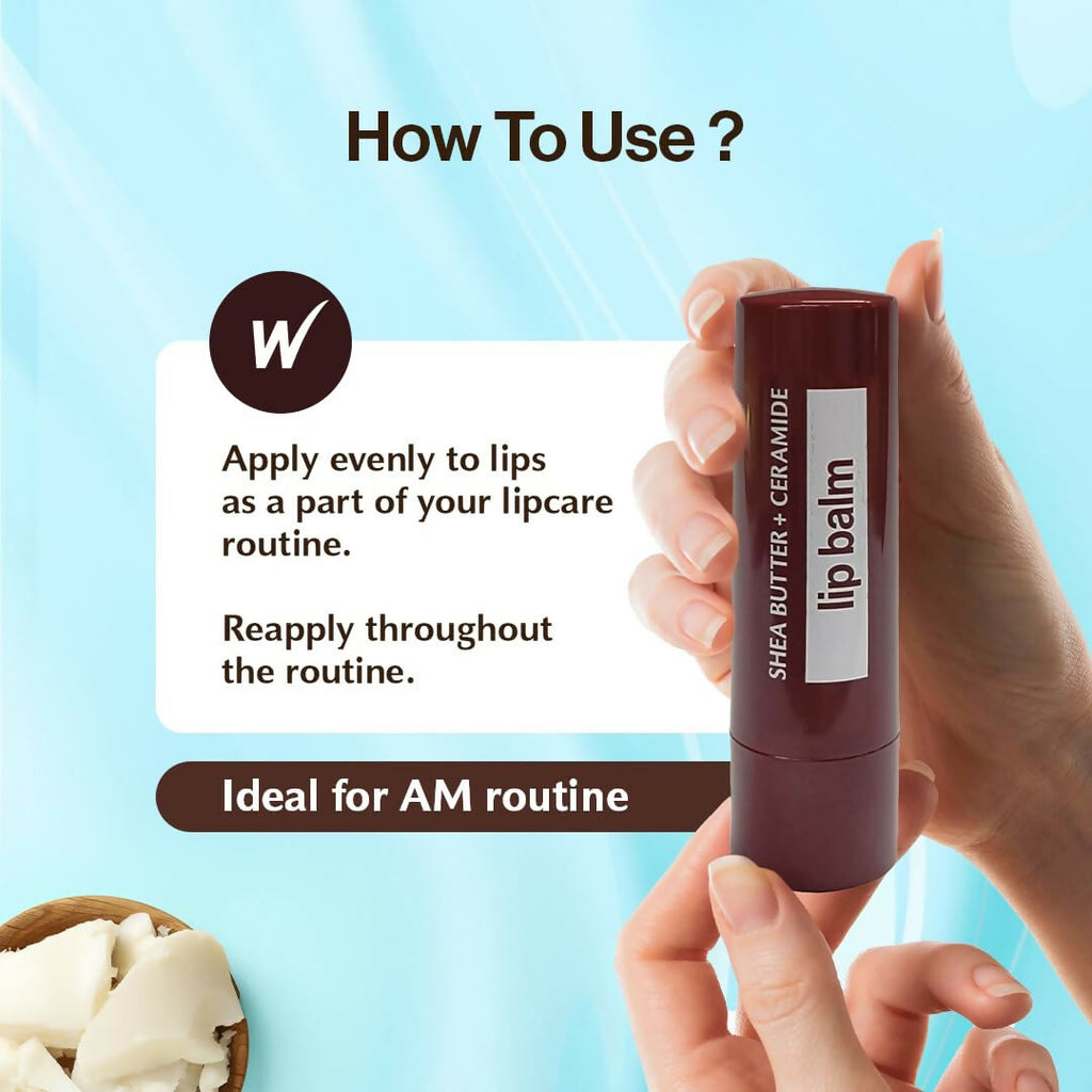 WOW Skin Science Shea Butter Nourishing Lip Balm SPF 30 with Ceramides | Grocsy