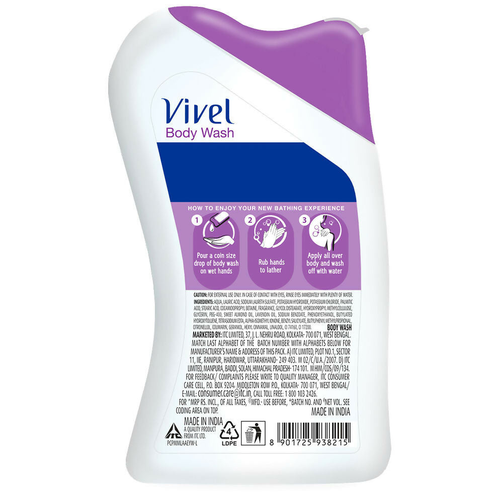 Vivel Lavender & Almond Oil Body Wash | Grocsy