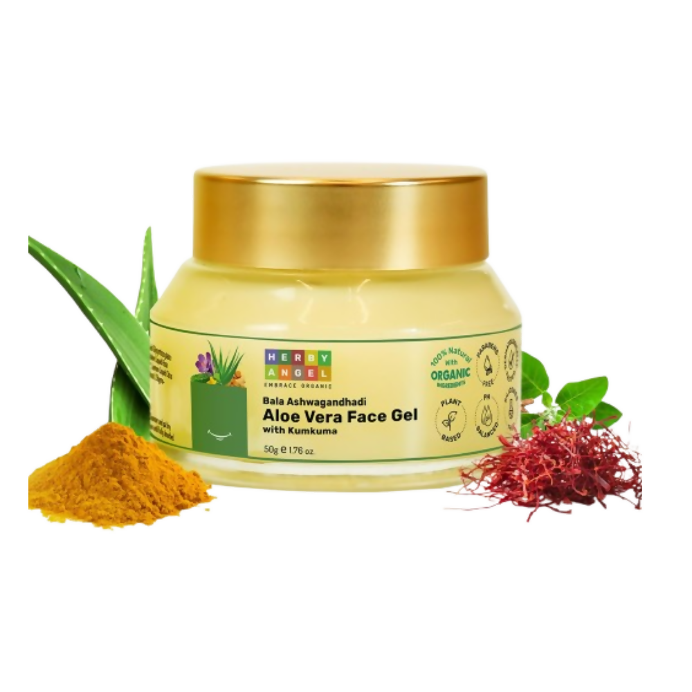 Herby Angel Aloe Vera Gel with Saffron For Babies & Kids | Grocsy