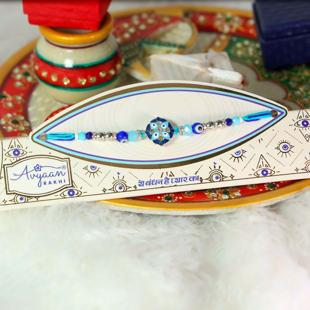 Indianvibez Evil Eye Pendant Rakhi | Grocsy