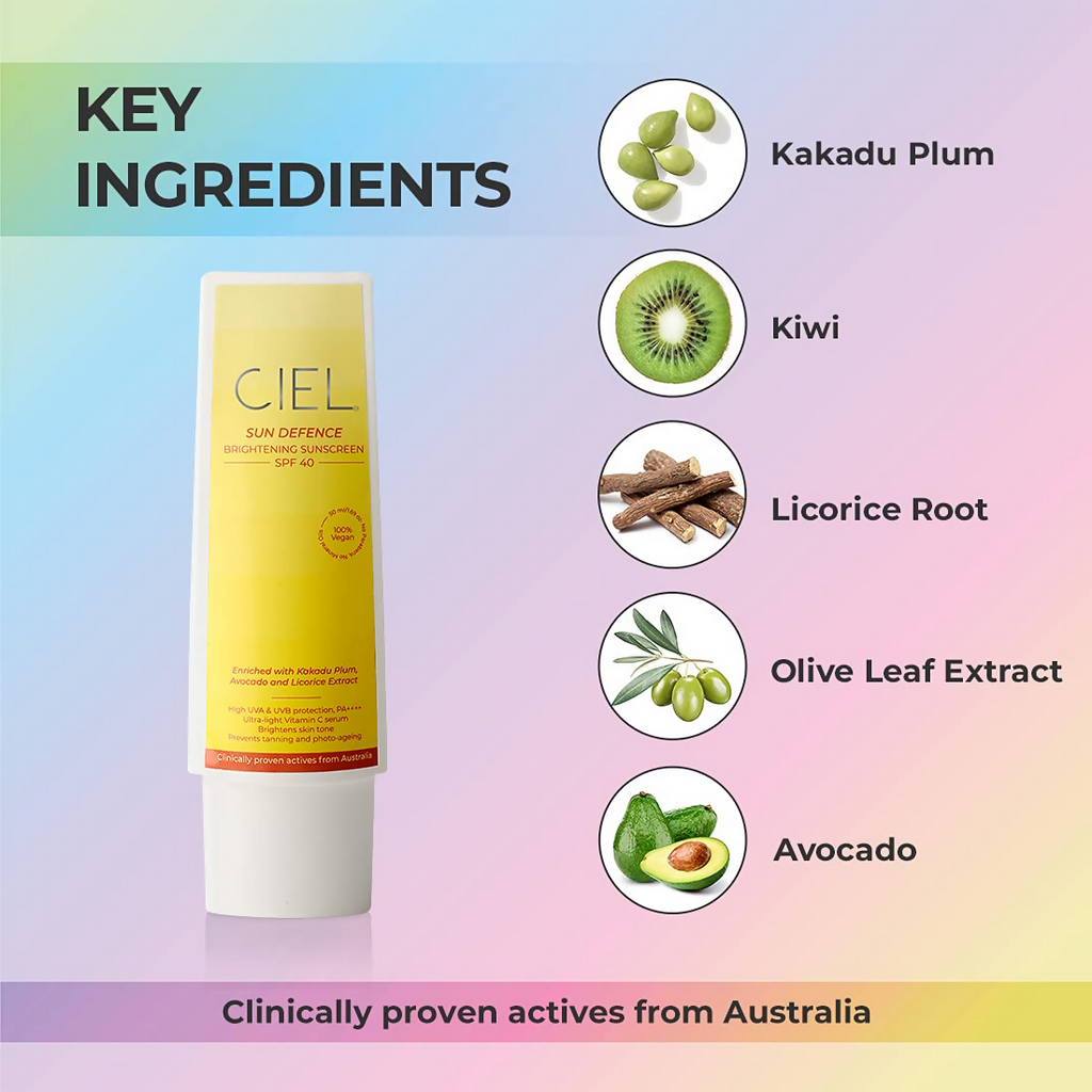 Ciel Sun Defence Brightening Sunscreen SPF 40 | Grocsy