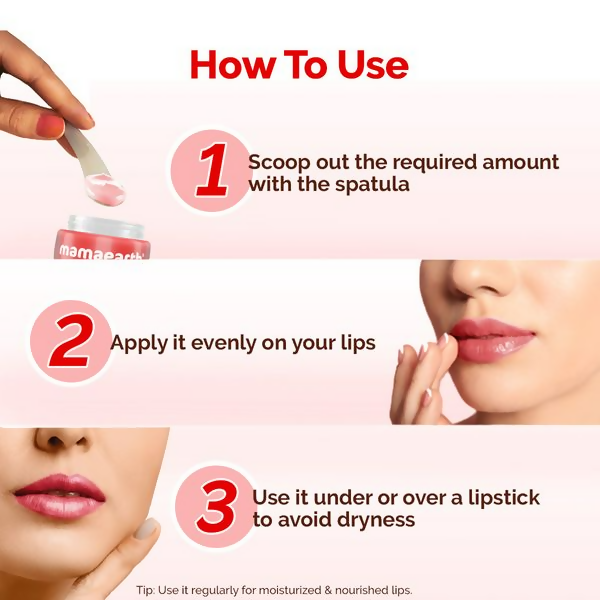 Mamaearth Cherry Moisture Therapy Lip Balm with Cherry & Vitamin E For Dry & Chapped Lips | Grocsy