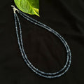 Joban Fashion Women Blue 2 Layer Agate Necklace, Silver Finish | Grocsy