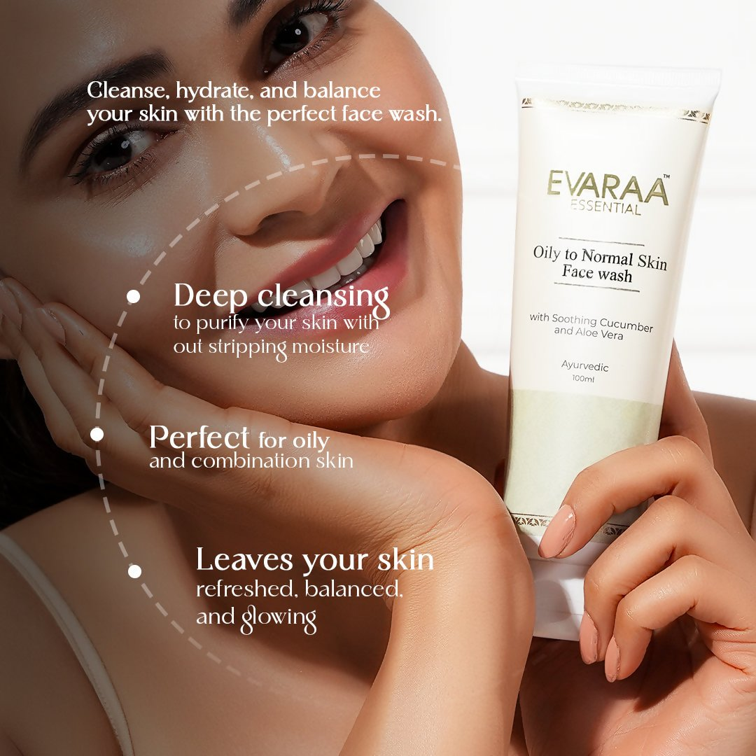 Evaraa Essential Oliy To Normal Skin Face Wash | Grocsy