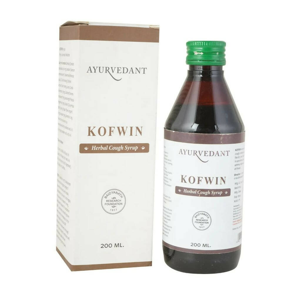Baidyanath Jhansi Ayurvedant Kofwin Herbal Cough Syrup | Grocsy