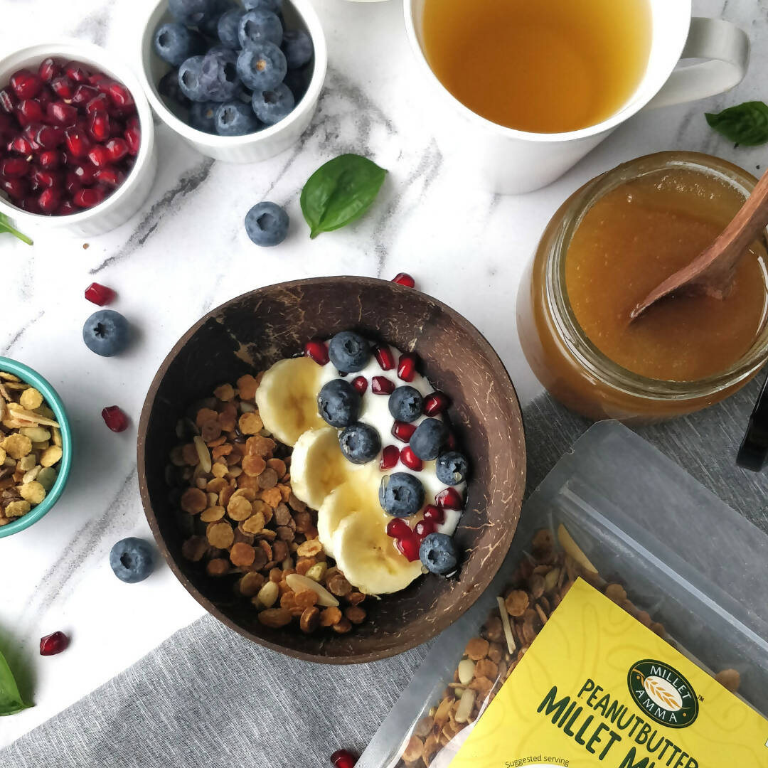 Millet Amma Peanut Butter Millet Muesli | Grocsy