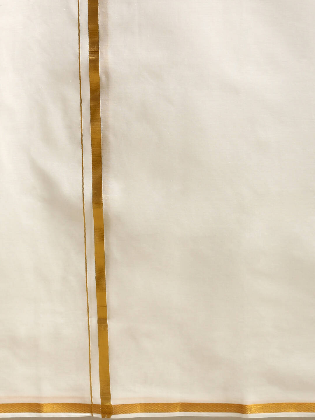 Ramraj Cotton Mens Wedding Set Cream Regular Dhoti, Shirt & Towel Arathi 1/2" | Grocsy