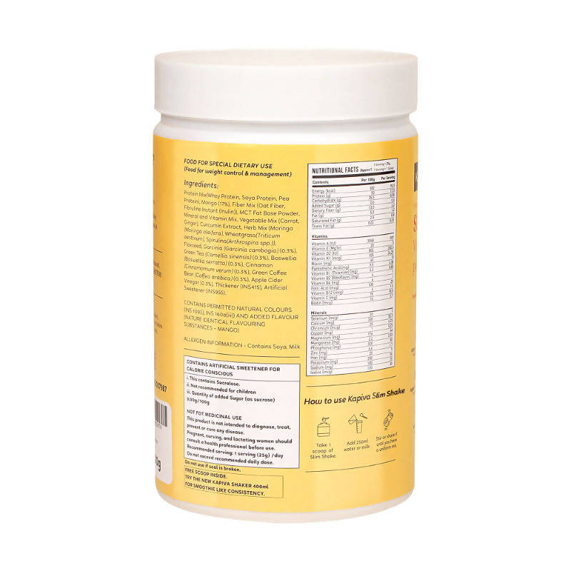 Kapiva Ayurveda Slim Shake - Mango | Grocsy