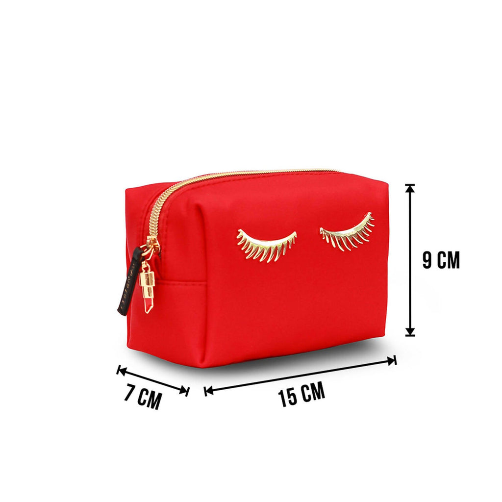 Colorbar Pouch Lips & Lashes (Small Pouch) - Crimson | Grocsy