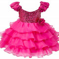 Asmaani Baby Girl's Pink Color Satin Knee Length Frock (AS-dress-22084 ) | Grocsy