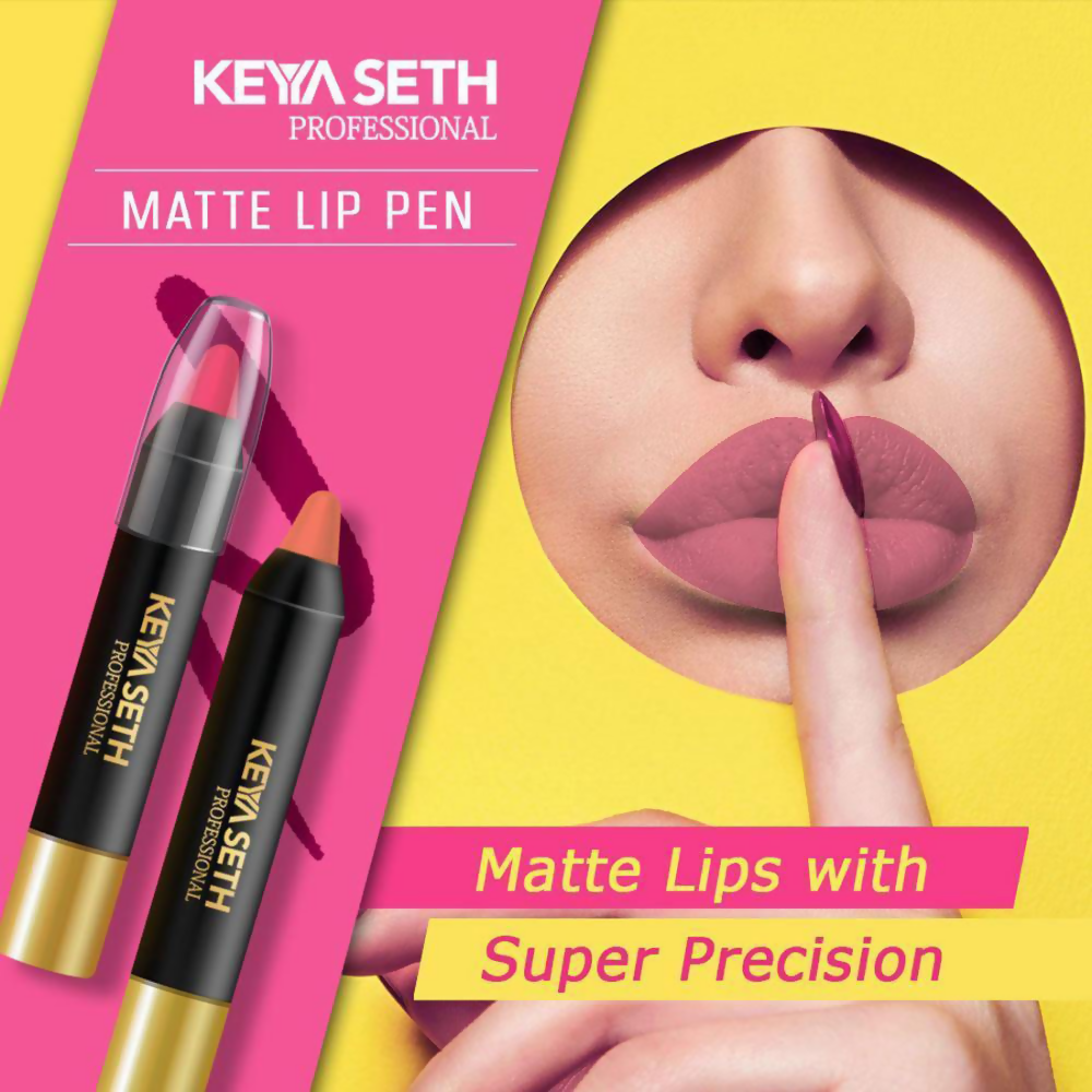 Keya Seth Aromatherapy Professional Matte Lip Pen - Duskey Rose | Grocsy