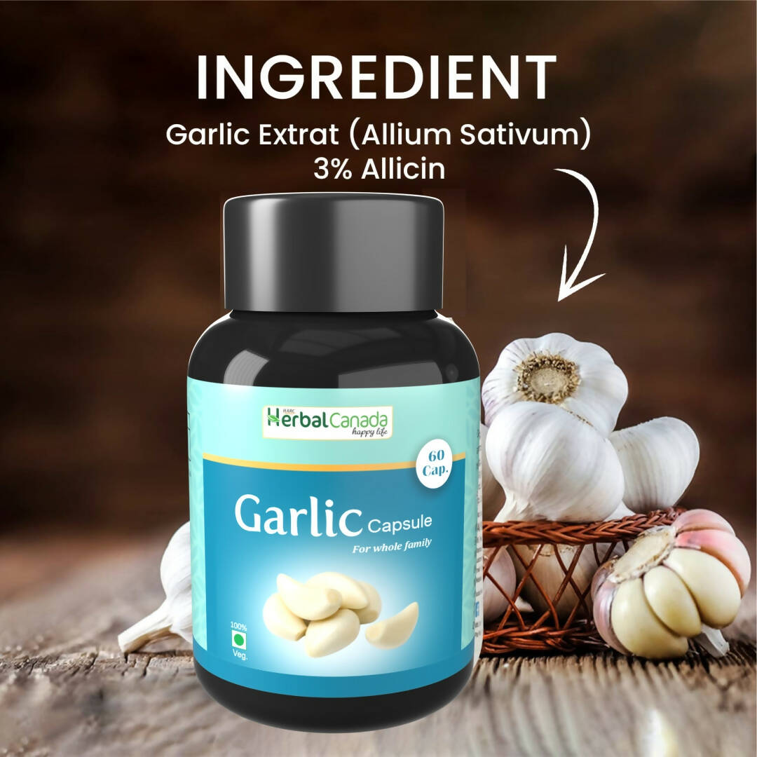 Herbal Canada Garlic Capsules | Grocsy