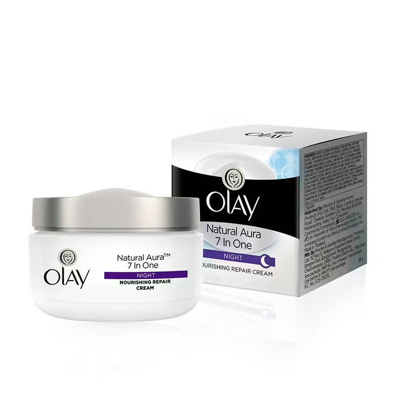 Olay Natural Aura 7 In One Night Nourishing Repair Cream | Grocsy