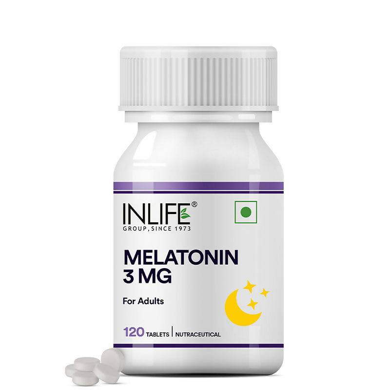 Inlife Melatonin 3mg Tablets to Promotes Sleep and Relaxation | Grocsy