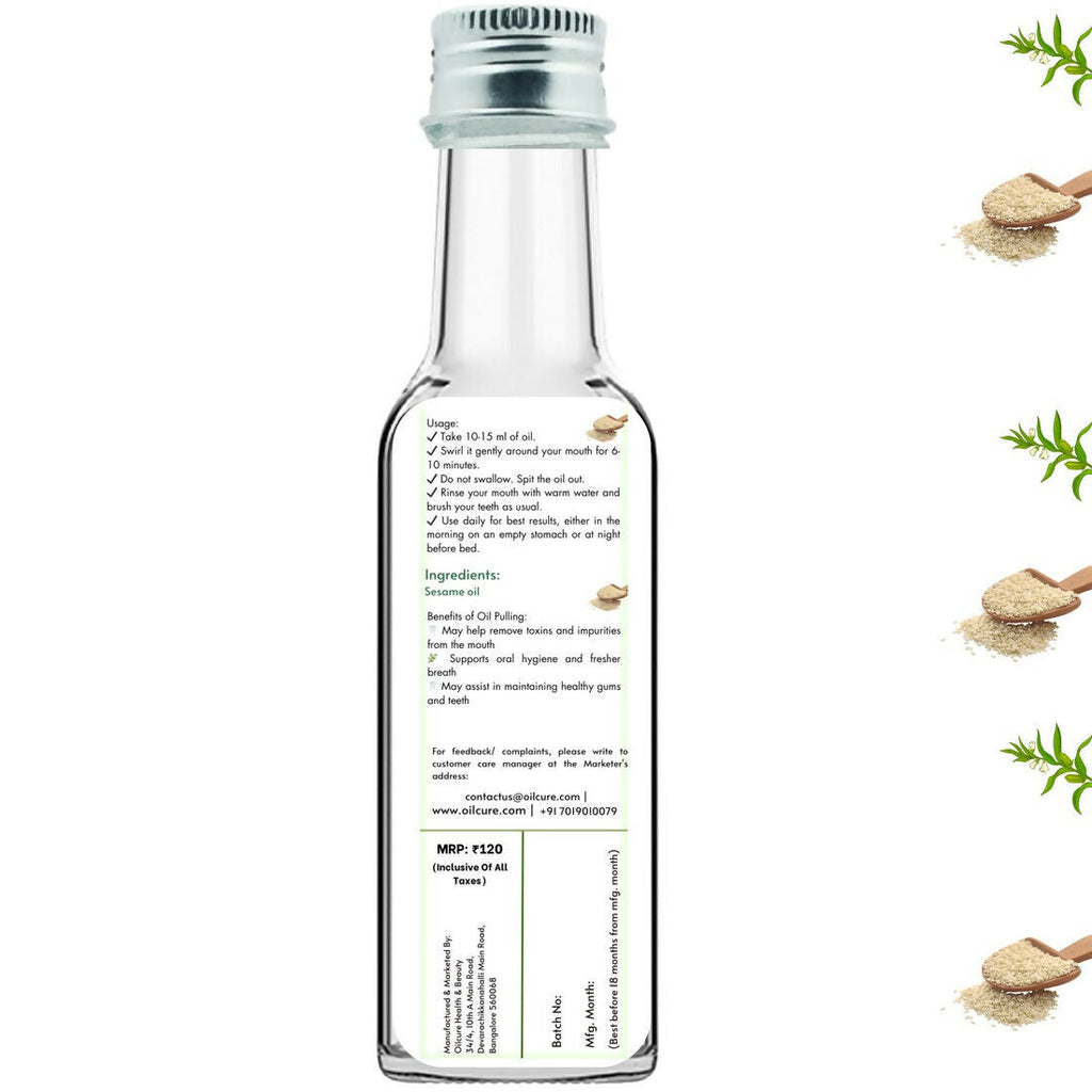Oilcure Sesame Oil Pulling | Grocsy